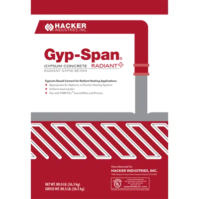 Image for GYP-SPAN® Radiant | Gypsum Concrete Floor Underlayment