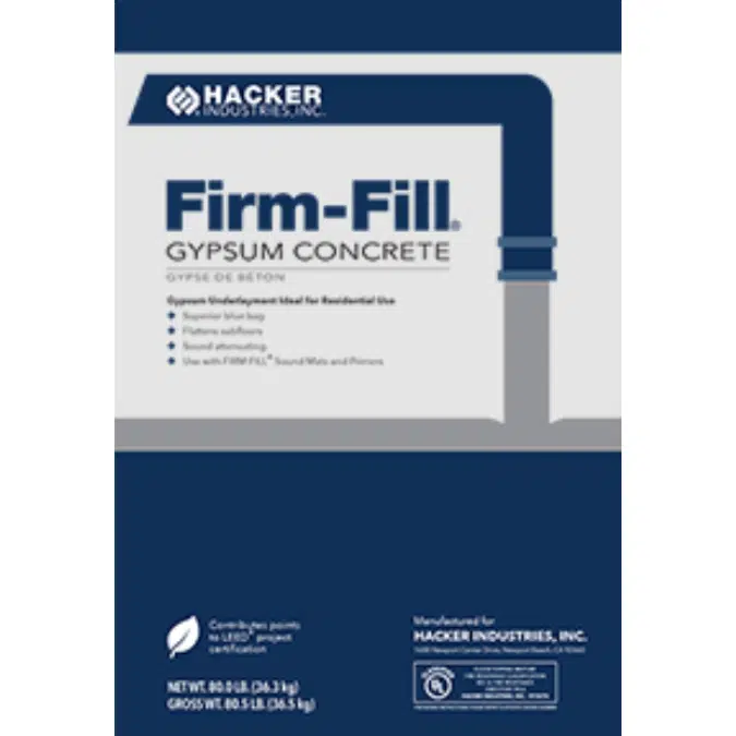 FIRM-FILL® Gypsum Concrete | Floor Underlayment