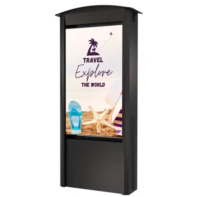 Dual-Sided Smart City Kiosk with (2) 55" Xtreme™ High Bright Outdoor Displays için görüntü