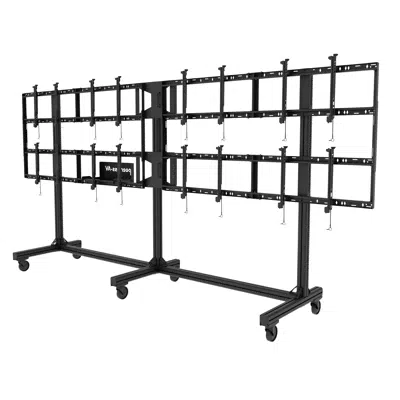 รูปภาพสำหรับ SmartMount® Portable Video Wall Cart 4x2 Configuration for 46" to 55" Displays DS-C555-4X2