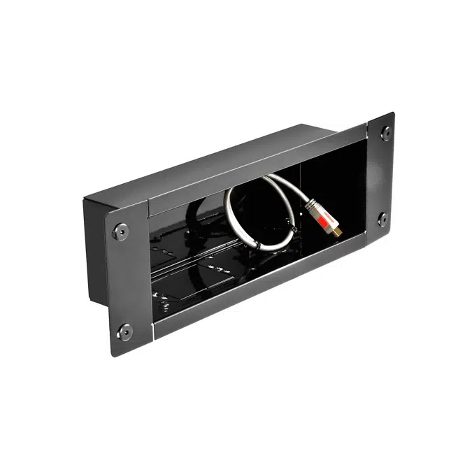 Recessed Cable Management and Power Storage Accessory Box