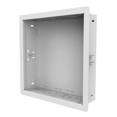 obraz dla 14"x14" in-Wall Box for Recessed Power and AV Components with optional Surge Protector