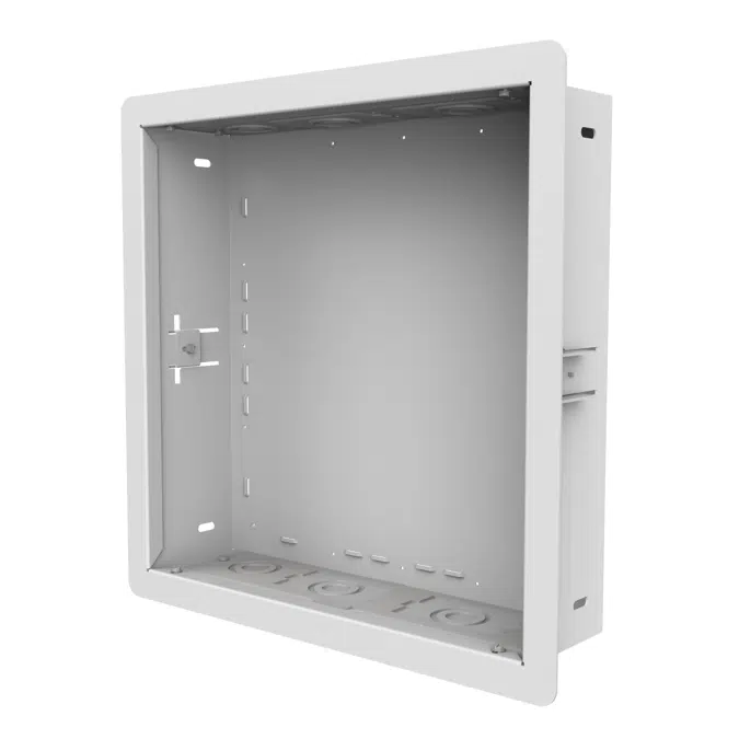 14"x14" in-Wall Box for Recessed Power and AV Components with optional Surge Protector