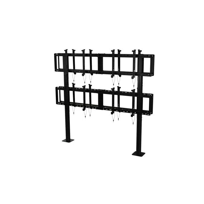 SmartMount® Back-to-Back Modular Video Wall Pedestal Mount 2x2 Configuration for 46" to 60" Displays DS-S560-B2X2