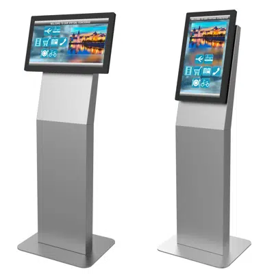 Image pour Landscape/Portrait Kiosk fits most 15", 22", or 32" Displays