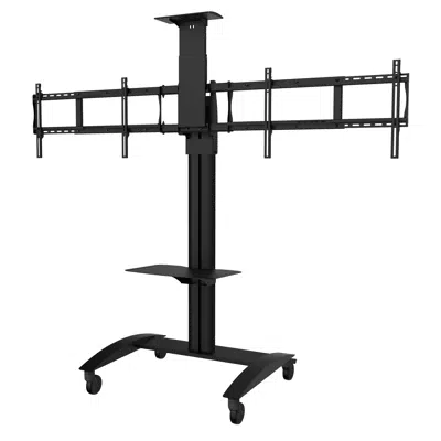 รูปภาพสำหรับ SmartMount® Flat Panel Video Conferencing TV Cart for (2) 40" to 65" TVs SR555M