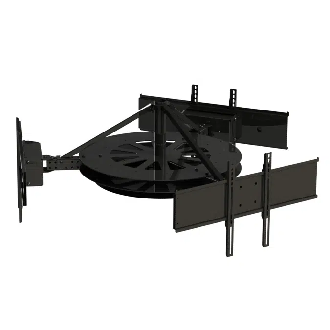 Multi-Display Ceiling Mount with Three Telescoping Arms for 37" to 80" Displays