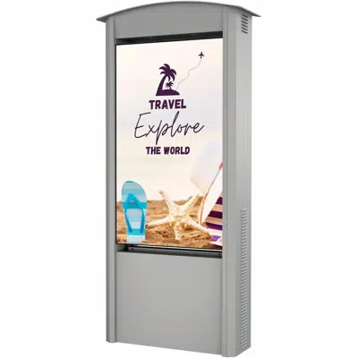 imazhi i KOP55XHB2-S Peerless-AV® Dual-Sided Smart City Kiosk with (2) 55" Xtreme™ High Bright Outdoor Displays