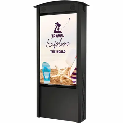 Image for KOP55XHB2-A Peerless-AV® Dual-Sided Smart City Kiosk with (2) 55" Xtreme™ High Bright Outdoor Displays