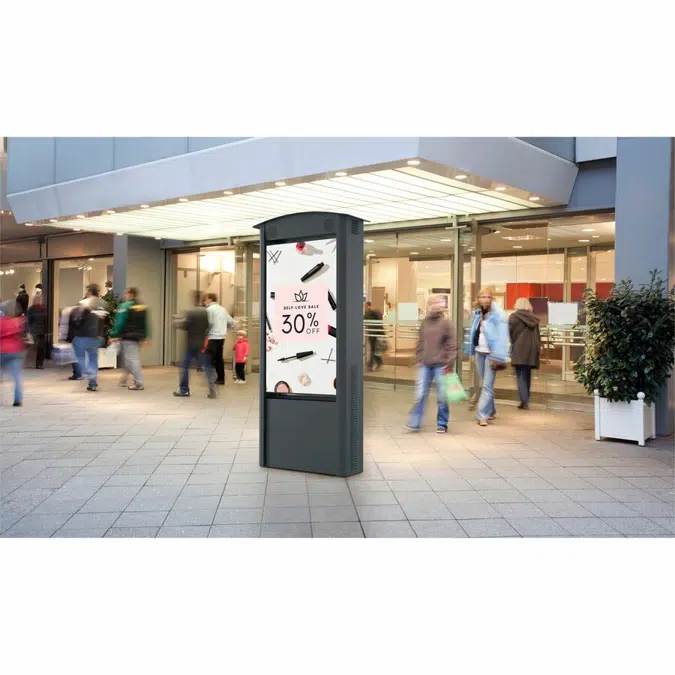 KOP55XHB2-SA Peerless-AV® Dual-Sided Smart City Kiosk with (2) 55" Xtreme™ High Bright Outdoor Displays