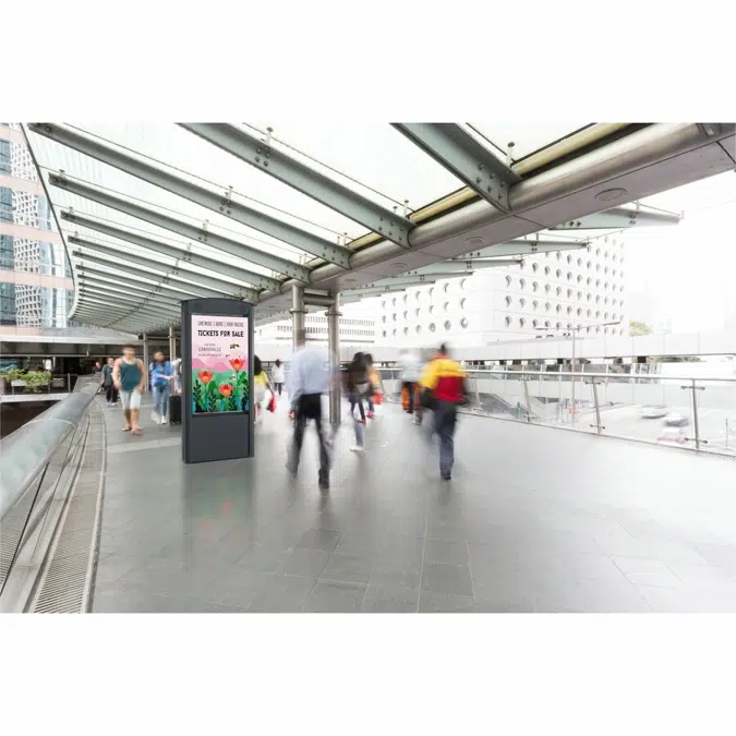 KOP55XHB2-SA Peerless-AV® Dual-Sided Smart City Kiosk with (2) 55" Xtreme™ High Bright Outdoor Displays