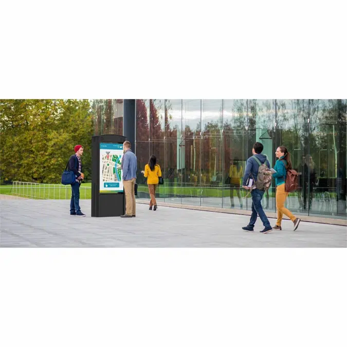 KOP55XHB2-SA Peerless-AV® Dual-Sided Smart City Kiosk with (2) 55" Xtreme™ High Bright Outdoor Displays