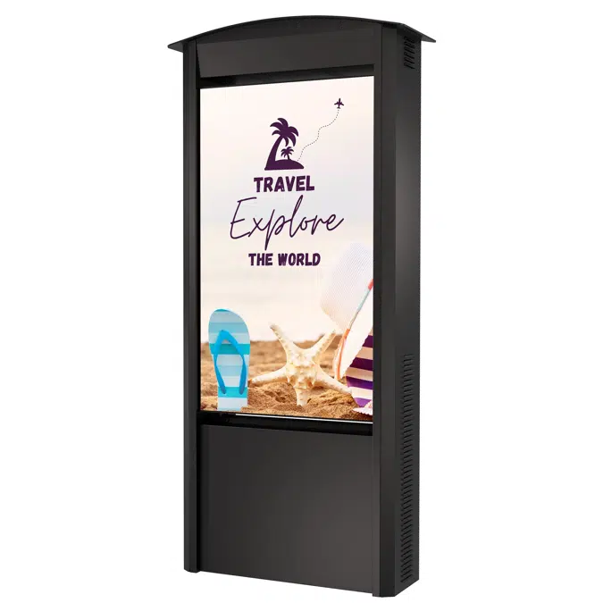 Dual-Sided Smart City Kiosk with (2) 55" Xtreme™ High Bright Outdoor Displays