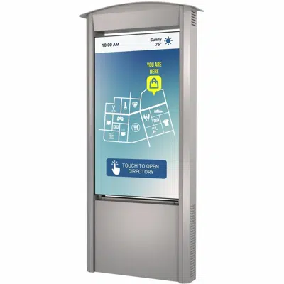 imazhi i KOP55XHB-S Peerless-AV® Smart City Kiosk with 55" Xtreme™ High Bright Outdoor Display