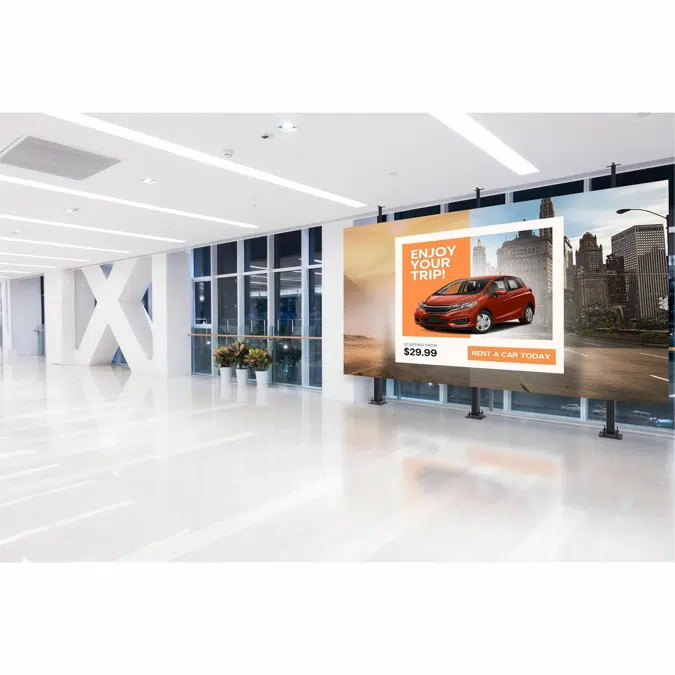 SEAMLESS Connect Universal dvLED Floor-to-Ceiling Substructure Mounting System