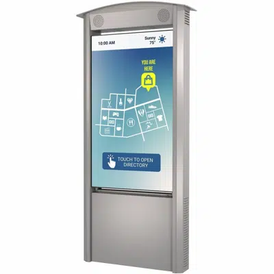 Image for KOP55XHB-SA Peerless-AV® Smart City Kiosk with 55" Xtreme™ High Bright Outdoor Display