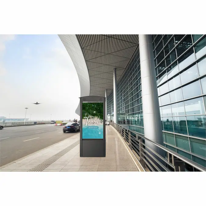 KOP55XHB-SA Peerless-AV® Smart City Kiosk with 55" Xtreme™ High Bright Outdoor Display