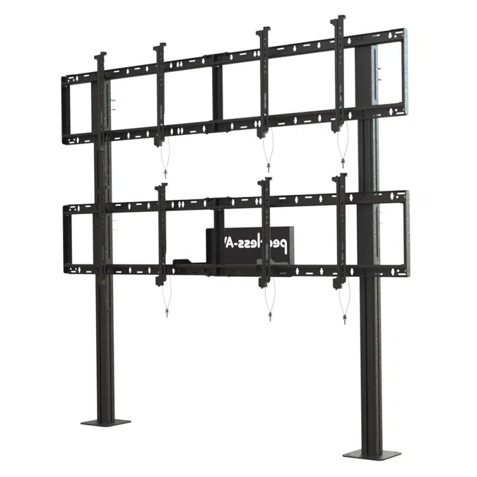 Modular Video Wall Pedestal Mount 2x2 Configuration for 46" to 60" Displays