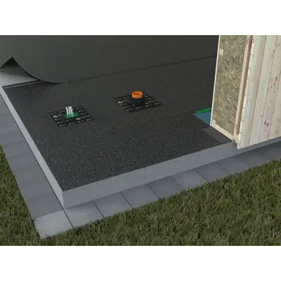 bilde for Radon barrier in foundation