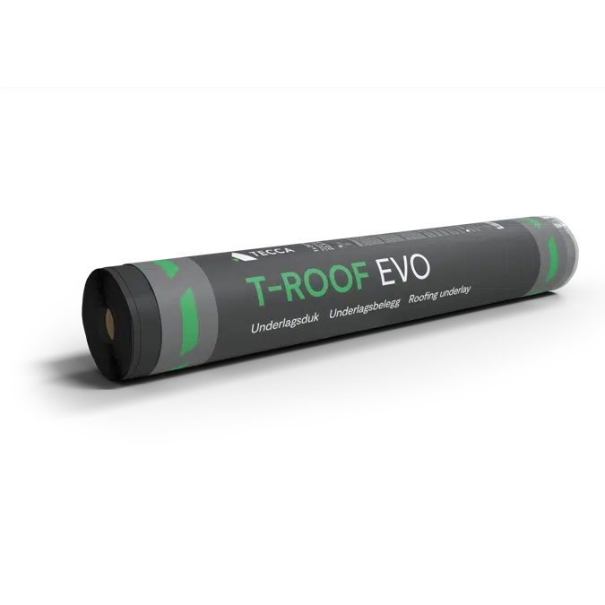 Diffusionstät underlagsduk med invändig klimatskärm (takkonstruktion) 
