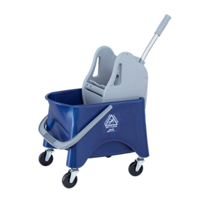 BIM objects Free download! Blue single ECO bucket, 32 litre, with mop