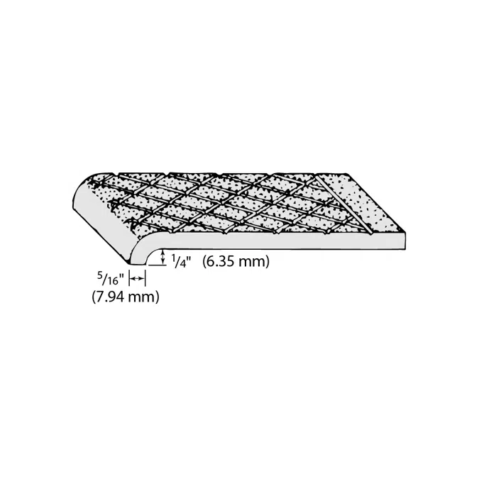 Type 101 Alumogrit® and Ferrogrit® Abrasive Cast Nosings for Poured Concrete