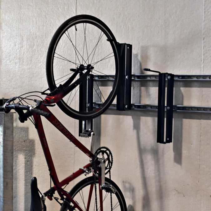 BIM objects Free download! Swing Storage Vertical Bike Rack, 1 Bike