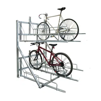 Horizontal Bicycle Storage Unit, 1-8 Bike Capacity 이미지