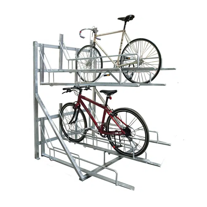 Horizontal Bicycle Storage Unit, 1-8 Bike Capacity