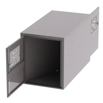 画像 Madlocker™ Bicycle Locker, Divided with 2 Doors, 2 Bike Capacity