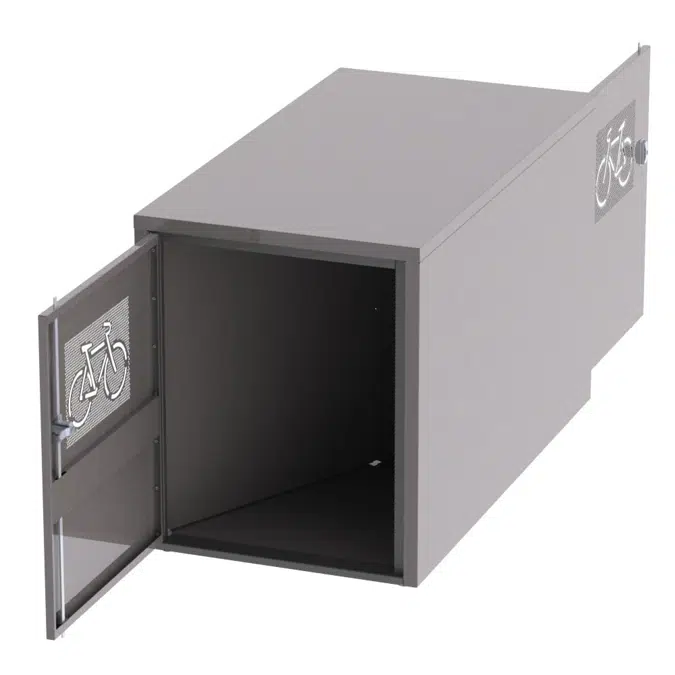 Madlocker™ Bicycle Locker, Divided with 2 Doors, 2 Bike Capacity