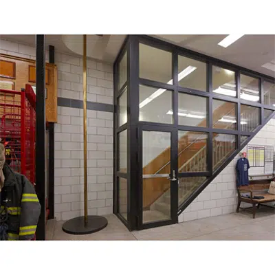 billede til Fireframes® Heat Barrier Series-Curtain Door DBL Egress Pair with Meeting Style