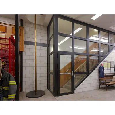 Image for Fireframes® Heat Barrier Series-Curtain Door DBL Egress Pair with Center Mullion