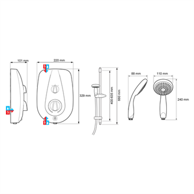 BIM objects Free download! Mira Go 10.8kW BIMobject
