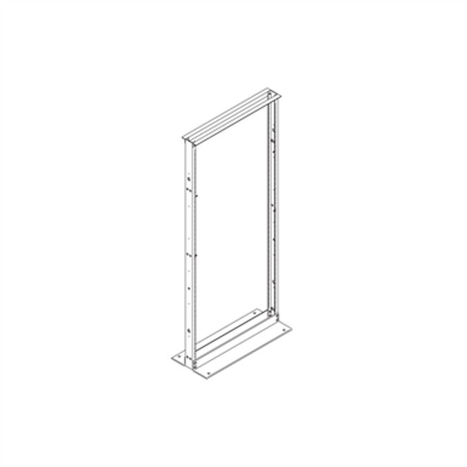 BIM objects - Free download! Universal Two-Post Rack | BIMobject