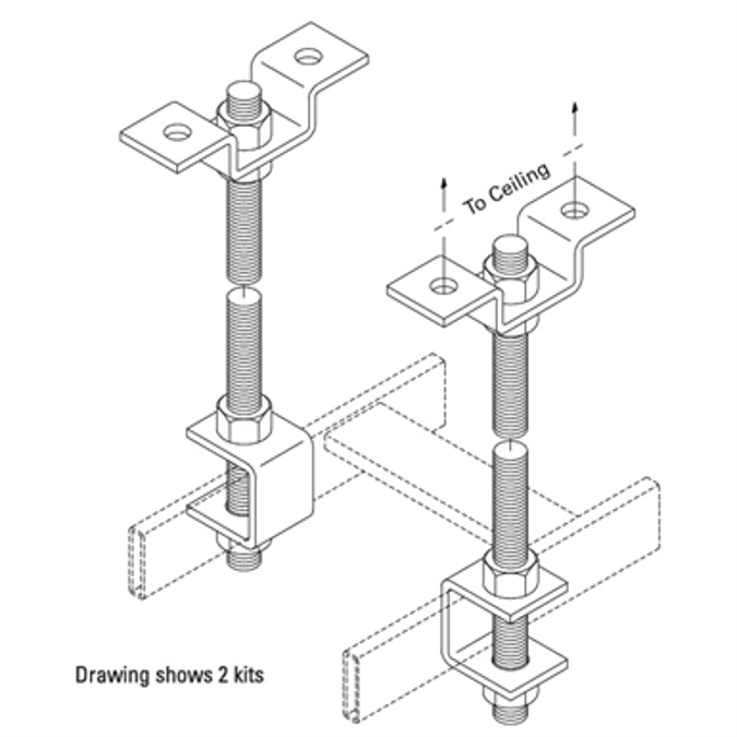 BIM objects - Free download! Threaded Ceiling Kit | BIMobject