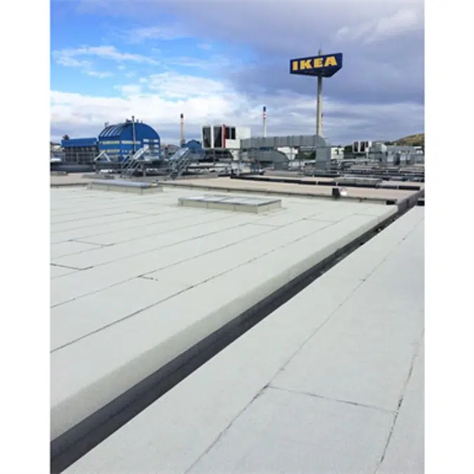 Deck Roofing system Parafor Solo GFM and PIR Insulation