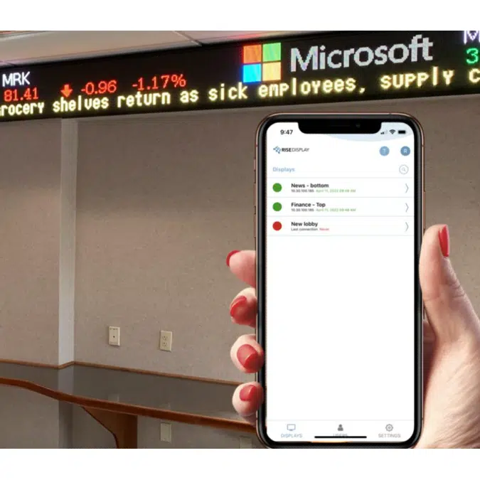 Rise Ticker Mobile App  (Stock Tickers / Sports Tickers)