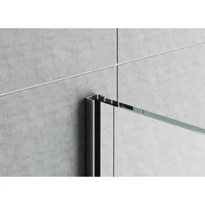 Profiles for floor level showers Glass Profile