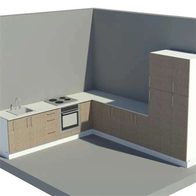 Pro L-shaped kitchen showcase