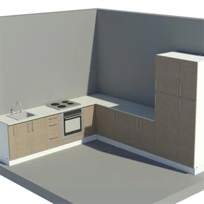 afbeelding voor Pro L-shaped kitchen showcase