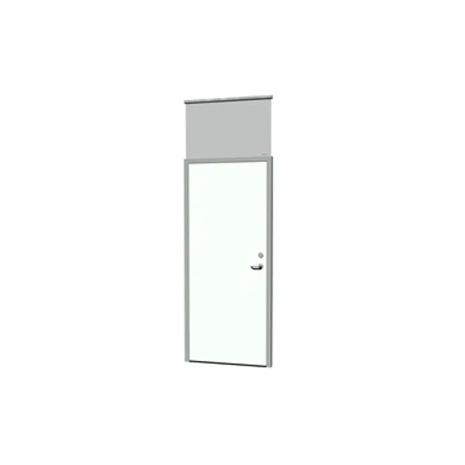 Aluminum frame door ID sealed