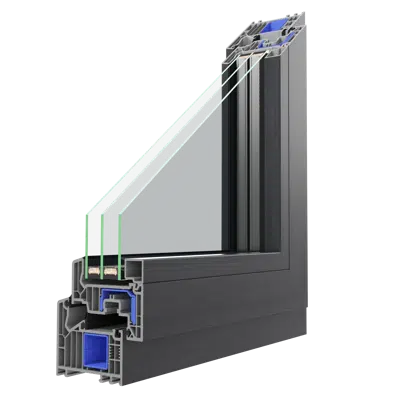 Image for OKNOPLAST window PAVA, single-sash balcony window with a low threshold Win Step