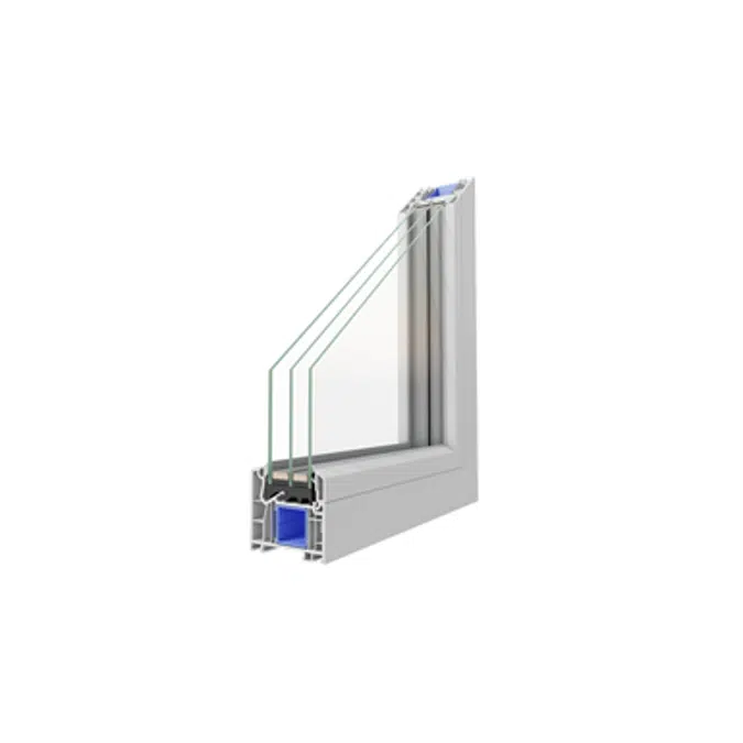 BIM objects - Free download! OKNOPLAST, window KONCEPT EVO, fixed frame ...