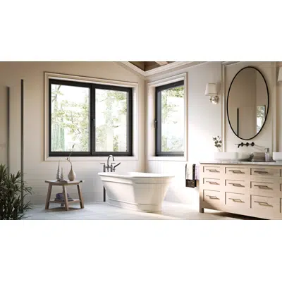 Image for OKNOPLAST window PILAR, double-sash window - movable central mullion