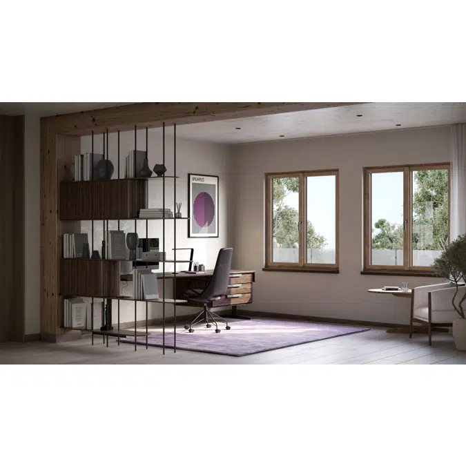 OKNOPLAST window PILAR, double-sash window - movable central mullion