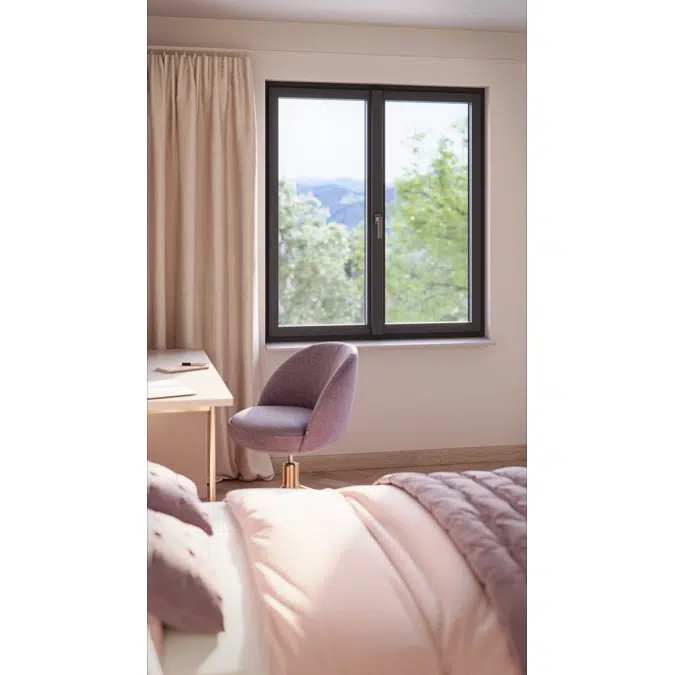 OKNOPLAST window PILAR, double-sash window - movable central mullion