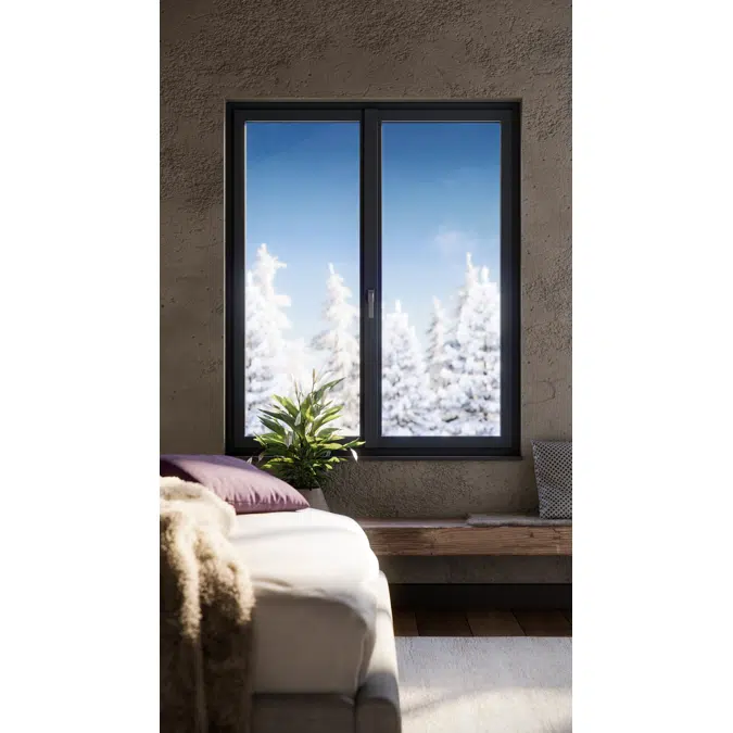 OKNOPLAST window PILAR, double-sash window - movable central mullion