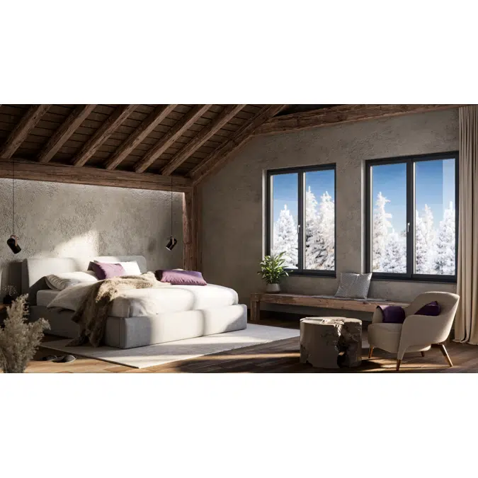 OKNOPLAST window PILAR, double-sash window - movable central mullion