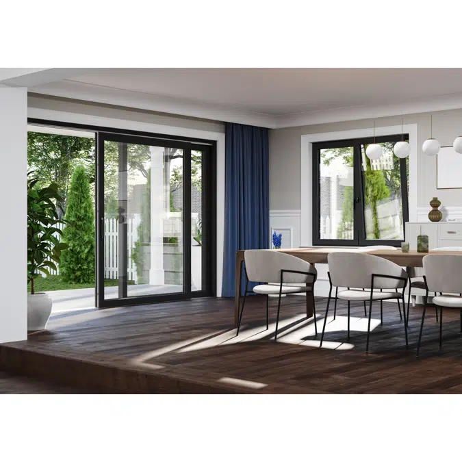 OKNOPLAST, patio door HST MOTION S, opening schema A